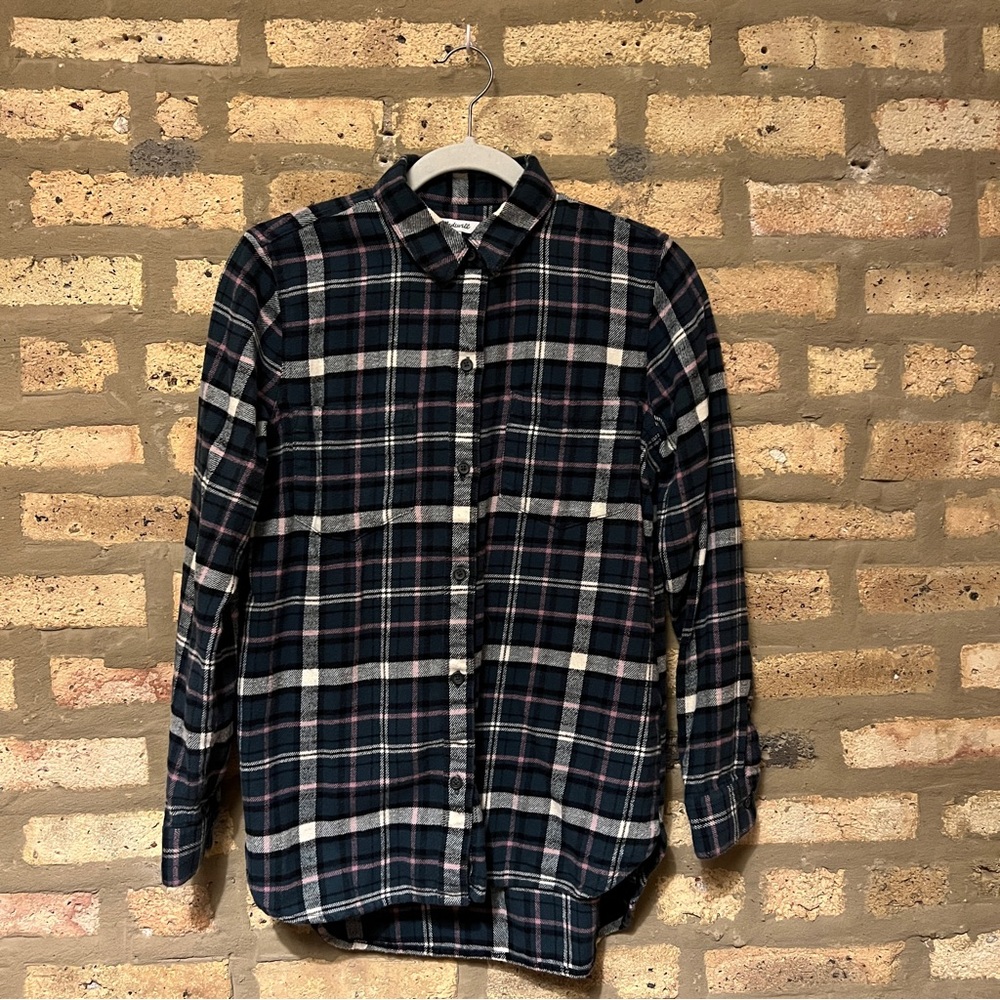 Women’s Madewell Flannel Plaid Button-Up Shirt